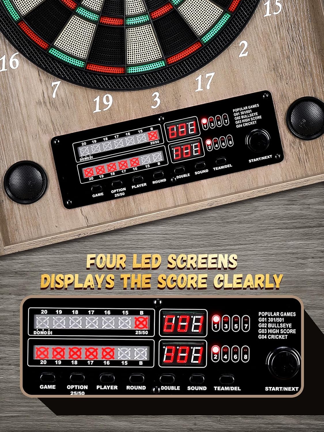 Cible de fléchettes électroniq - Electronic Dartboard Cabinet avis et prix