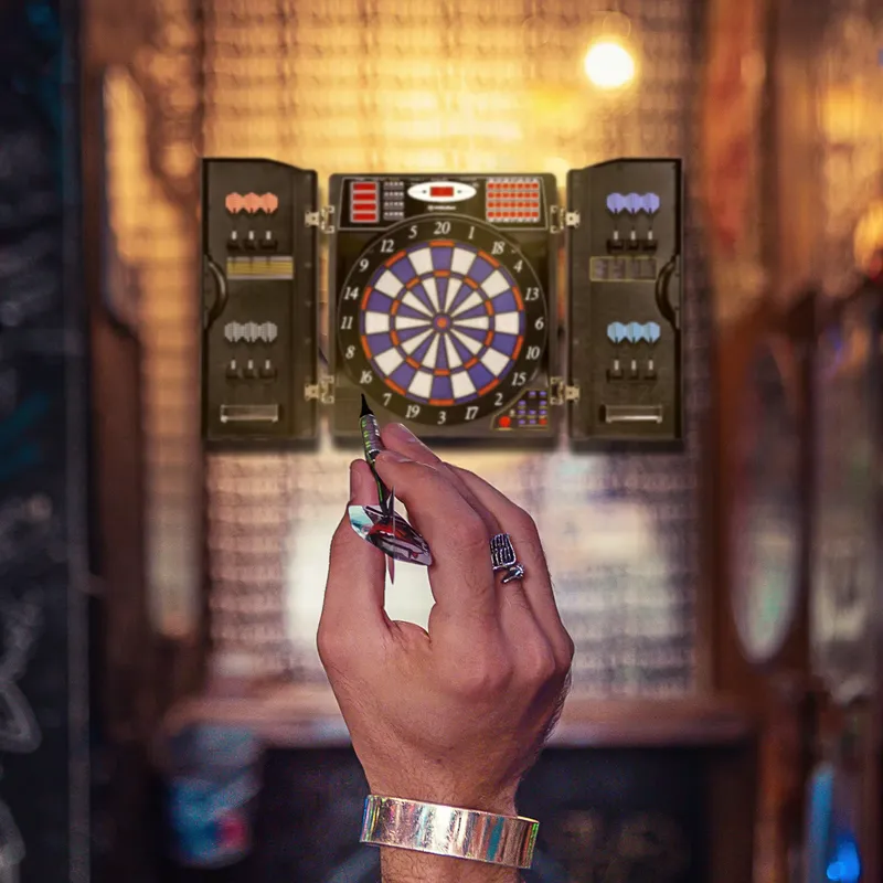Tableau de fléchettes électron - Electronic Dartboard Cabinet avis et prix